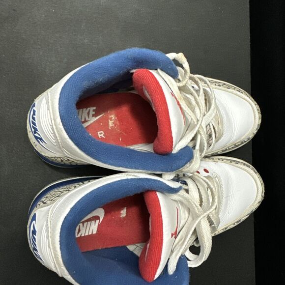 Nike Air Jordan III 3 OG True Blue Retro 2016 854261-106 sz 5.5Y pre-owned - Picture 8 of 8